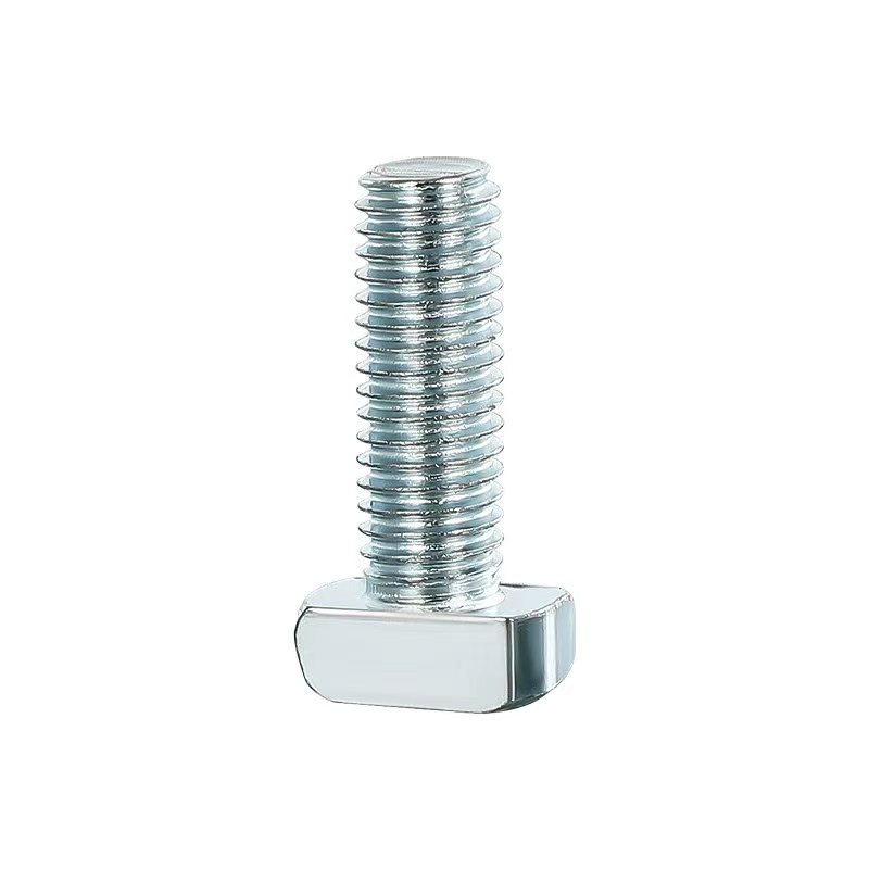 高强度蓝白锌 4.8  8.8  10.9  12.9级T型螺栓  DIN186  